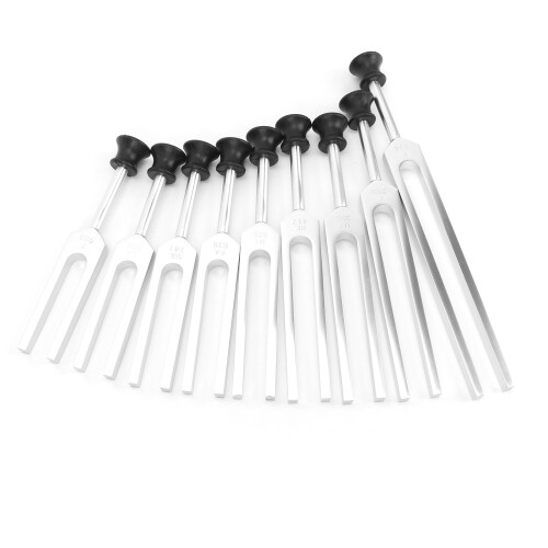 Stimmgabel-Set Aluminium Klangheilung mit Hammer 1