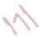 (Pink) 3Pcs Cartoon Eyebrow Shaper Set Pink 4
