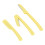 (Yellow) 3Pcs Cartoon Eyebrow Shaper Set Pink 3