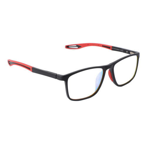 (Black Frame Red Leg) Farbenblindheitsbrille mit Testkarte Schwarz/Rot 2