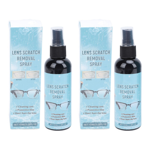 2x 100ml Anti-Fog Eyeglass Cleaner Spray