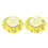 (Yellow) 2x Eisbeutel aus Stoff, gelb, für Warm/Kalt-Kompress 1