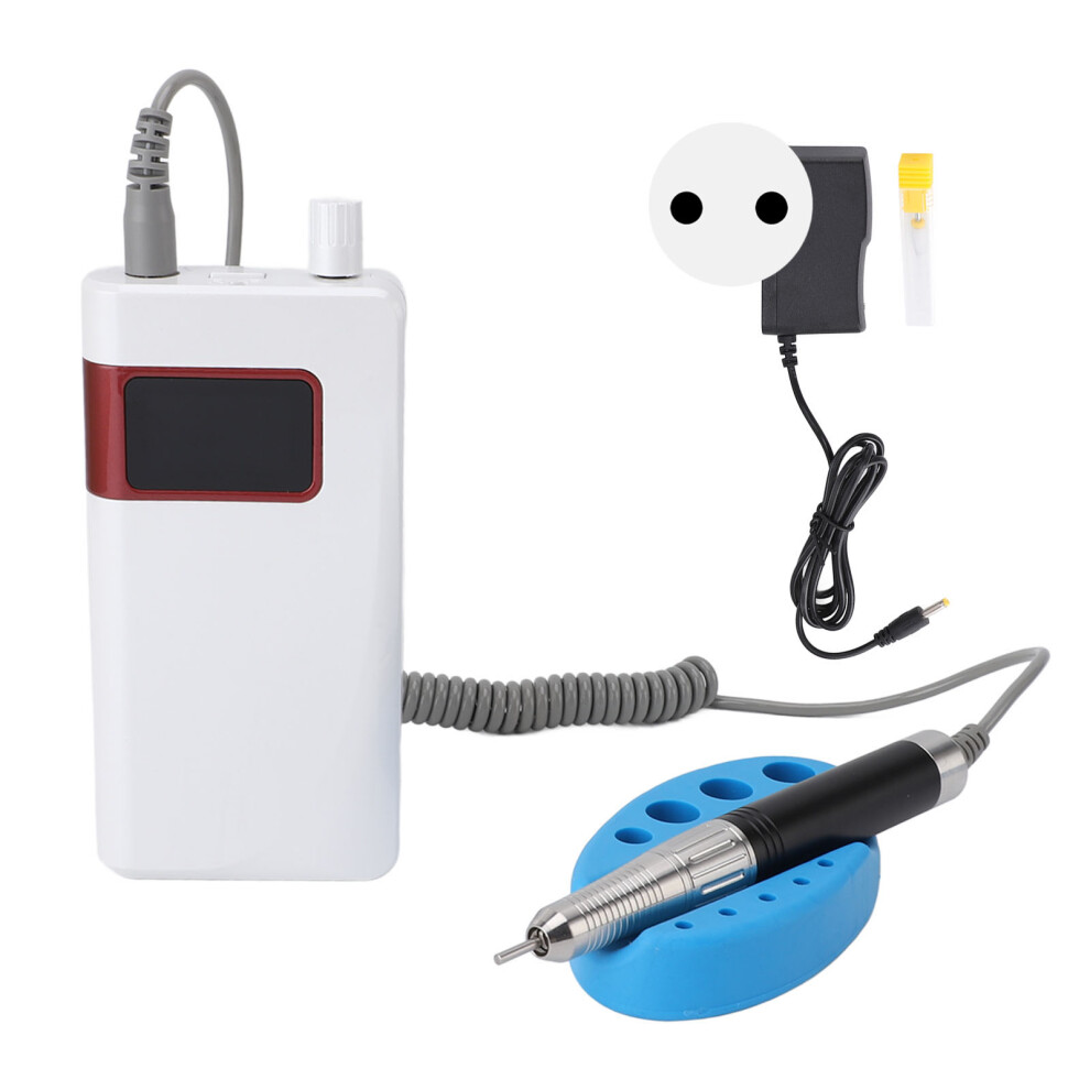 (EU Plug) Electric Nail Polish Machine 35000rpm Rechargeable Portable Drill