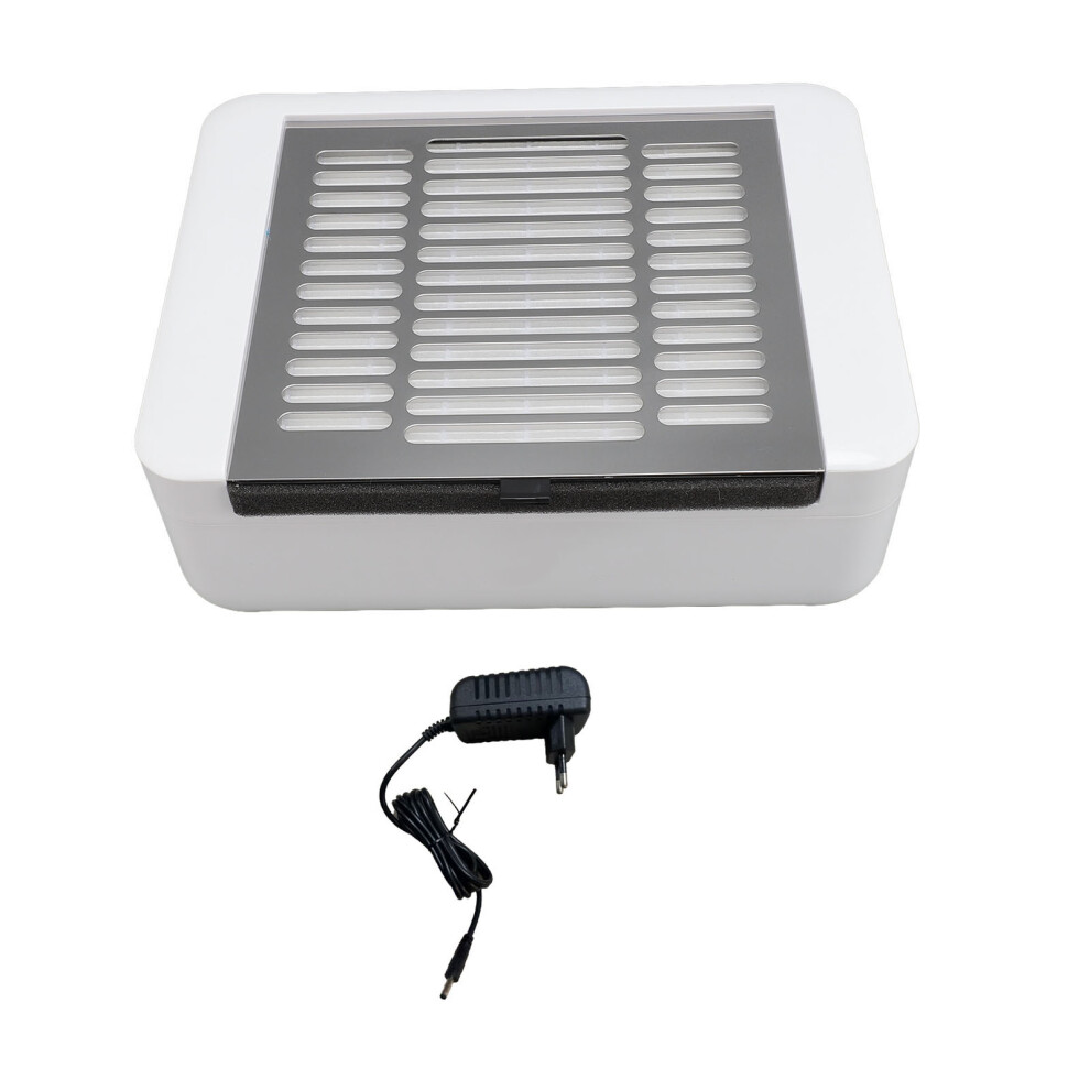 (Eu Plug) Nail Care Vacuum Cleaner 40W High Power Electric Dust Fan Eu Plug 461605297378