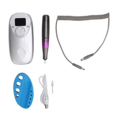 (Gray) Stille Oplaadbare Nagelfrees 30K RPM Grijs