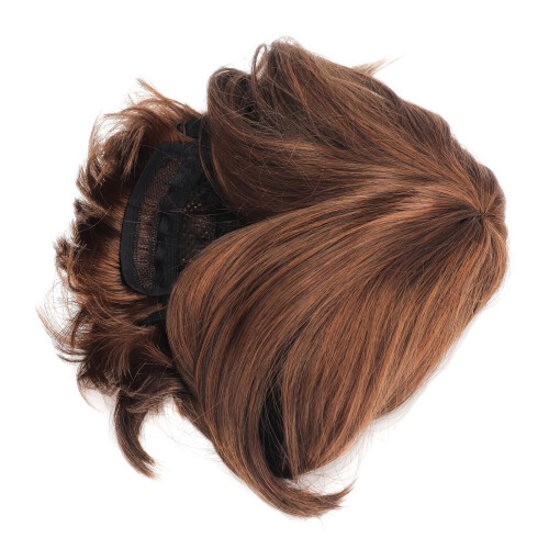 (Light Brown) Herren-Cosplay-Perücke kurz synthetisch Toupee hellbraun 1