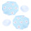(Blue) 2pcs Cloth Ice Bag Cartoon Hot Cold Compress Yellow 4