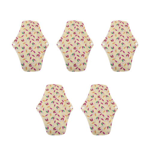 (T18) 5x Bambus-Kohle-Menstruationspads Superabsorbierend M T18
