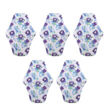 (T08) 5pcs Bamboo Charcoal Reusable Menstrual Pads M Size 18X25cm