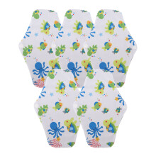 (B17) 5pcs Washable Sanitary Pad Reusable Menstrual Napkin M Size