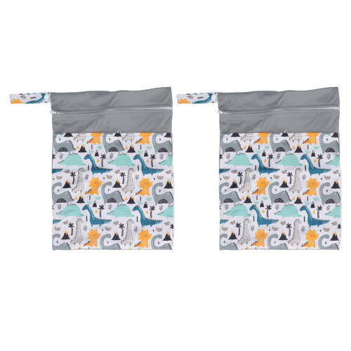 (T24) 2x Windelbeutel 30x40cm Doppeltasche Wasserdicht