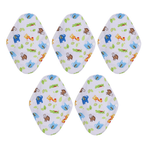 (B18) 5x Wiederverwendbare Menstruationspads 18x25cm M B18