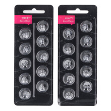 (10mm) 20 Stk Hörgeräte-Dome offene Ohrspitze transparent Silikon 10mm