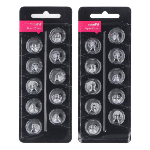 (10mm) 20pcs 10mm Transparent Silicone Dome Ear Tips