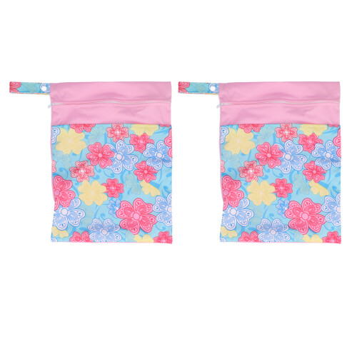 (T07) 2x Windelbeutel 30x40cm Doppeltasche Wasserdicht