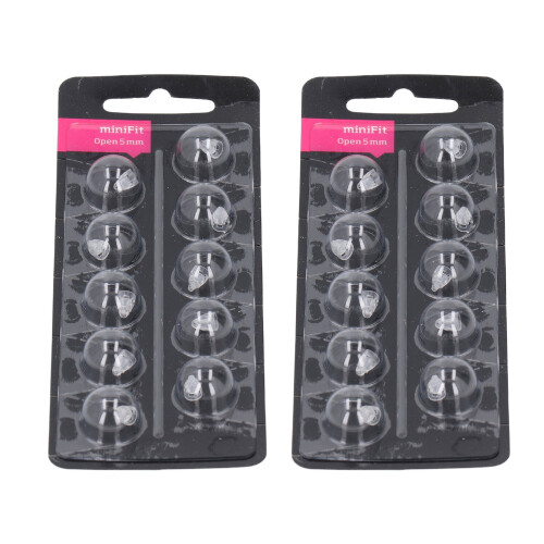 (5mm) 20 Stk. transparente Silikon-Bass-Dome 5mm für Minifit 1