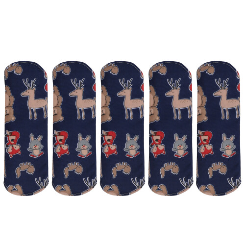 (All) 5Pcs Washable Sanitary Napkins Strong Absorbent 18X25cm 1