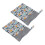 (T24) 2x Windelbeutel 30x40cm Doppeltasche Wasserdicht 3