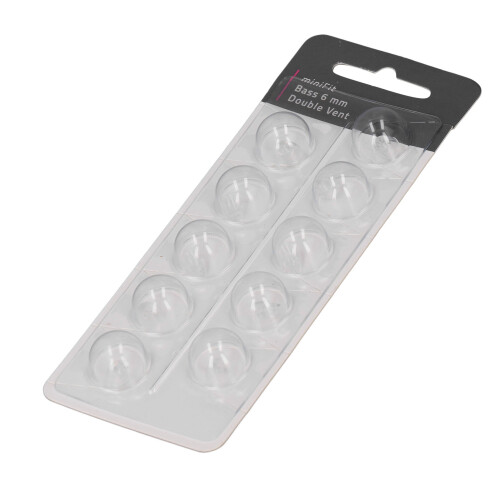 10pcs Double Vent Bass 6mm Soft Silicone Open Dome Anti Static 1