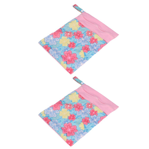 (T07) 2x Windelbeutel 30x40cm Doppeltasche Wasserdicht 2