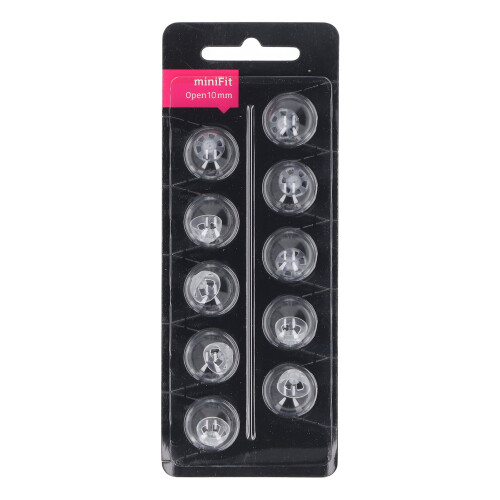 (10mm) 20pcs 10mm Transparent Silicone Dome Ear Tips 1