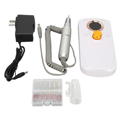35000RPM Rechargeable Electric Nail Drill w/ LCD