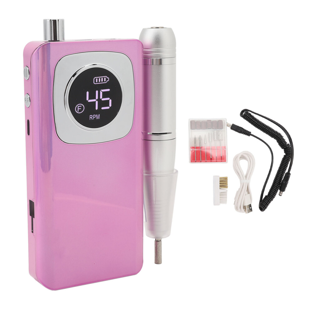 Electric Nail File Set 45000rpm Manicure Pedicure Drill Machine