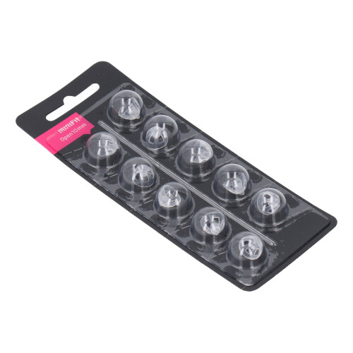 (10mm) 20pcs 10mm Transparent Silicone Dome Ear Tips 2