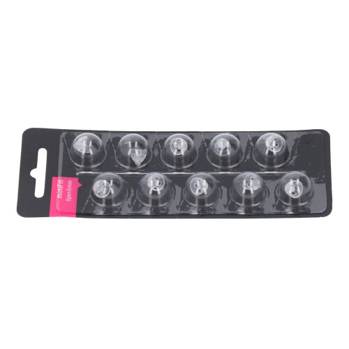 (8mm) 20pcs 10mm Transparent Silicone Dome Ear Tips 2
