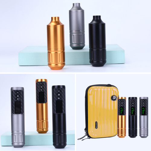 Draadloze Tattoo Pen Verstelbare Naad + Batterij + Tas 1