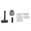 (Black) Doppelschneidiger Barttrimmer, langer Metallgriff, schwarz 1