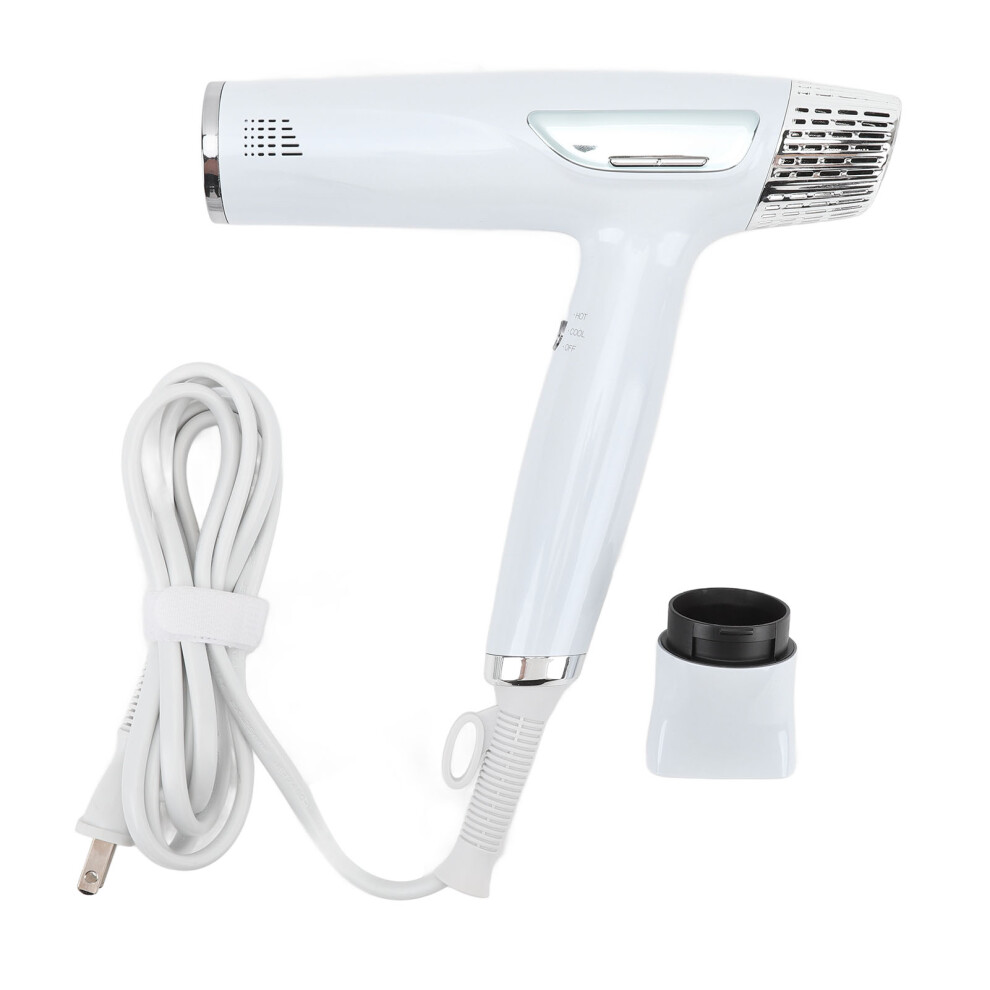 White 1200W High Speed Hair Dryer Cool And Hot Wind For Home Salon