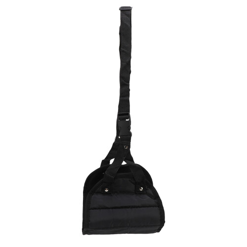(Black) 2pcs Airplane Footrest No Clashing Adjustable Black 2
