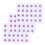 72pcs UV Detection Star Stickers for Outdoor Use 2