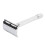 (Silver) Doppelschneidiger Barttrimmer, langer Metallgriff, schwarz 5