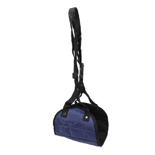 (Navy Blue) 2pcs Airplane Footrest No Clashing Adjustable Black 2