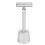 (Silver) Doppelschneidiger Barttrimmer, langer Metallgriff, schwarz 4