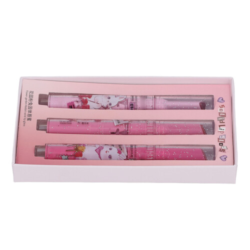 (Type A 3pcs 2g) 3pc Cute Bunny Shell Hydrating Lip Gloss Set 2g 2