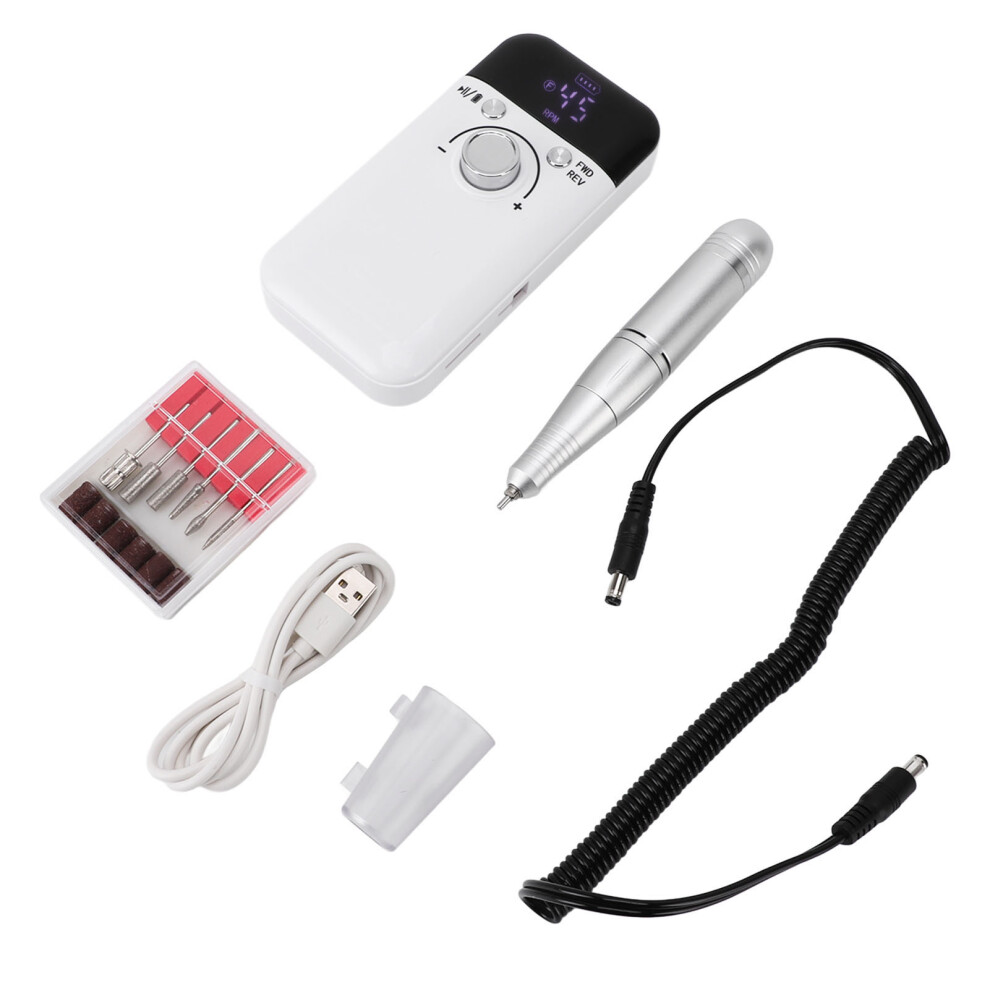 Portable Rechargeable Nail Drill 45000rpm for Home Salon