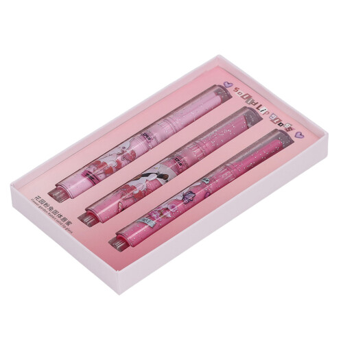 (Type B 3pcs 2g) 3pc Cute Bunny Shell Hydrating Lip Gloss Set 2g 1
