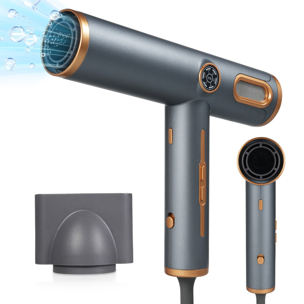 11000rpm Negative Ion Hair Dryer 3 Speeds 3 Heat LED Home Salon
