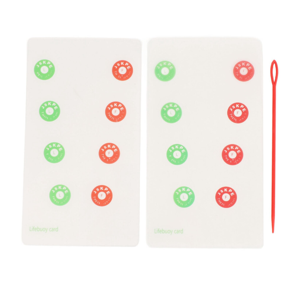 2pcs Vision Training Cards Amblyopia Strabismus Children
