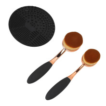 3-teiliges Sonnencreme-Bürsten-Set mit Hülle und Reinigungspad