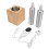 (UK Plug) Houtnerf Massageolieverwarmer 2 Flessen Constante Temp 1
