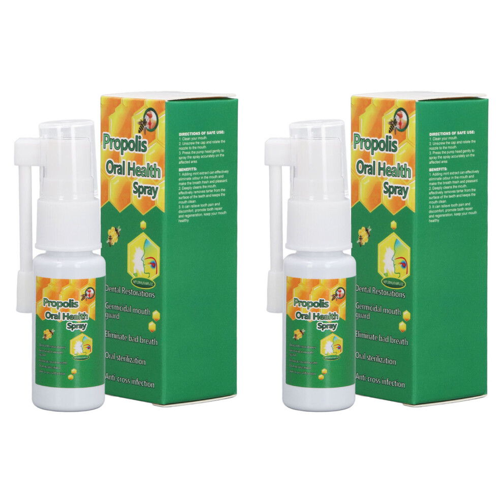 2pcs 20ml Propolis Mouth Freshener for Tooth Discomfort