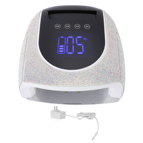 (US Plug) 96W Kabellose UV-Nagellampe 4 Timer 42 LEDs Auto-Sensor