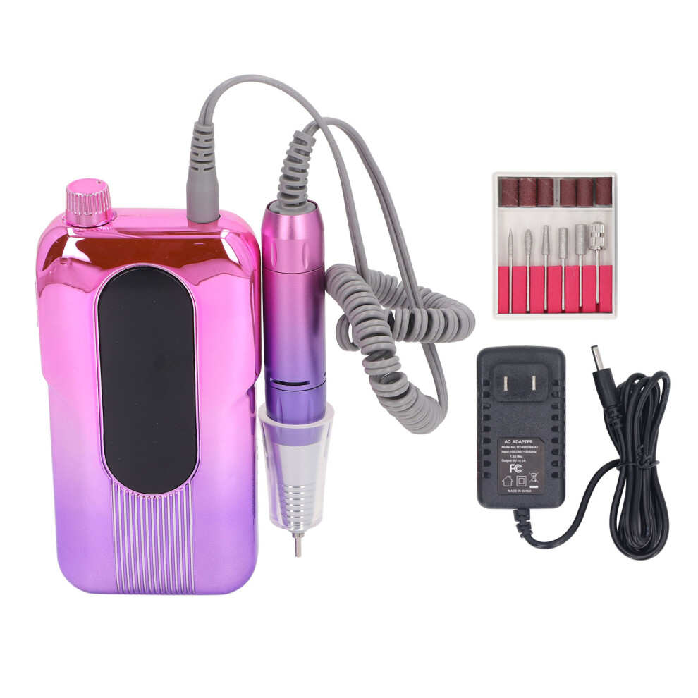 Rechargeable Electric Nail Drill 0-35000 RPM Portable 100-240V
