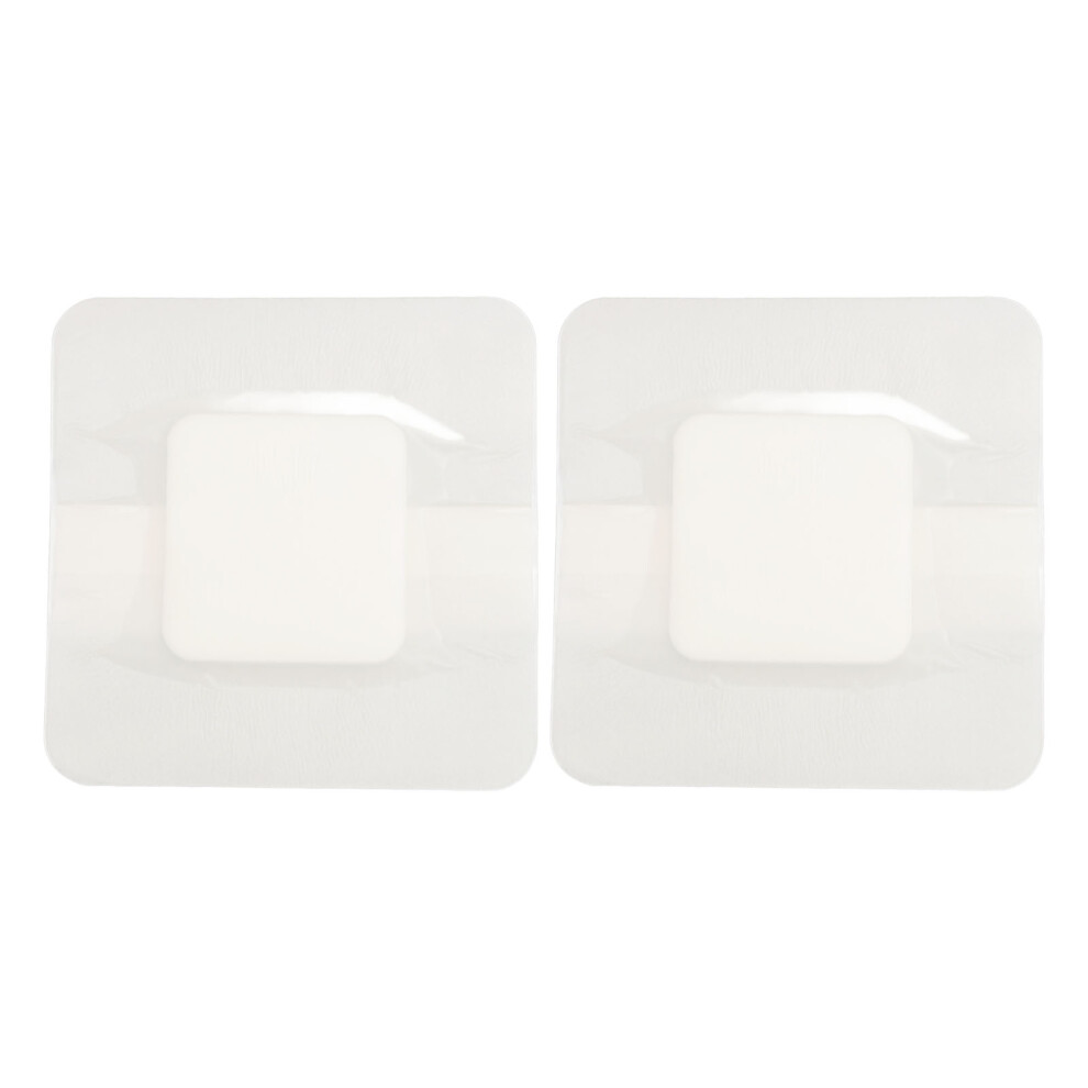 2pcs 10x10cm Foam Dressing Border Adhesive Wound Bandage for Care