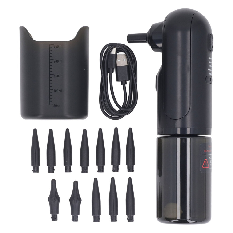 Electric Ear Wax Removal Kit 12pcs Nozzle Rechargeable 200ml