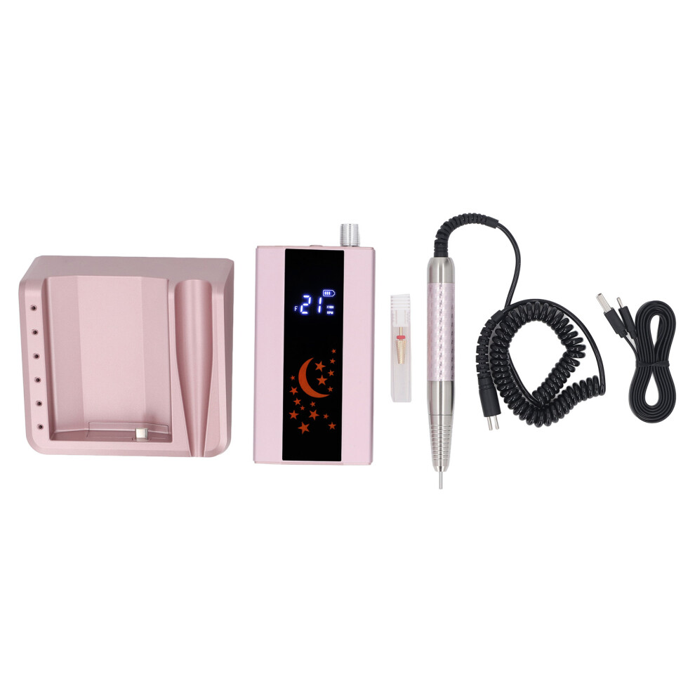 Electric Nail Drill 40000rpm 6000mAh Battery Home Salon
